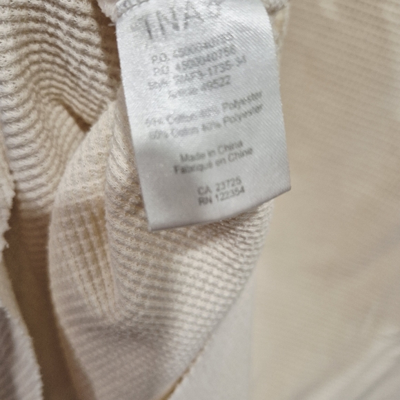 TNA Cream Waffle Knit Long Sleeve Top - Picture 7 of 7